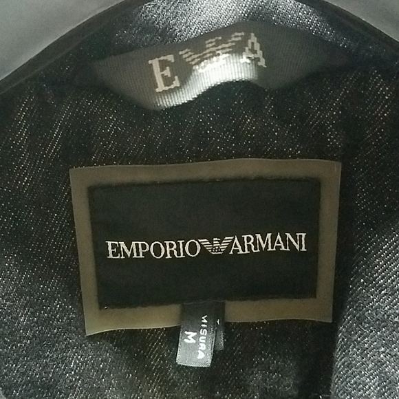 Emporio Armani Denim Biker Jacket Medium Slim fit - Picture 3 of 6